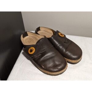 Haflinger Clogs Brown Leather EU 38 / US Womens 7